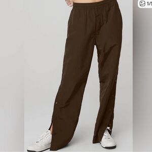 ALO Brown Snap Track Pants - Size M